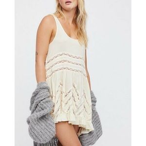 Free People Intimately Free White Trapeze Dress